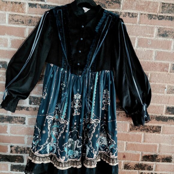 Dresses & Skirts - God Redemption Series Cross Skull Print Dress